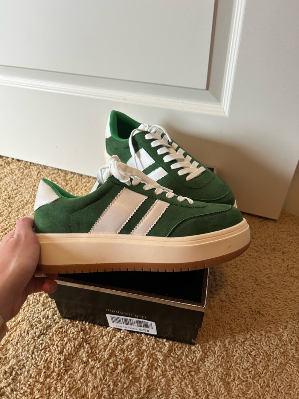 Madden Girl Platform Sneakers Green 9.5